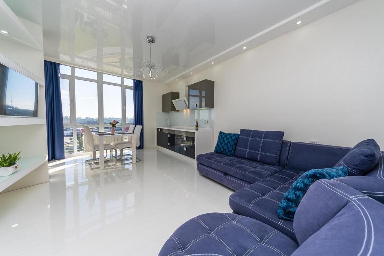Fashionable Panoramic Apartments Dnieper. Obolon Kiev Exterior foto